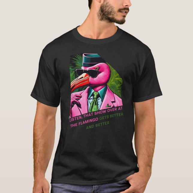 Camiseta Ouça aquele show no Flamingo fica melhor (Frente)
