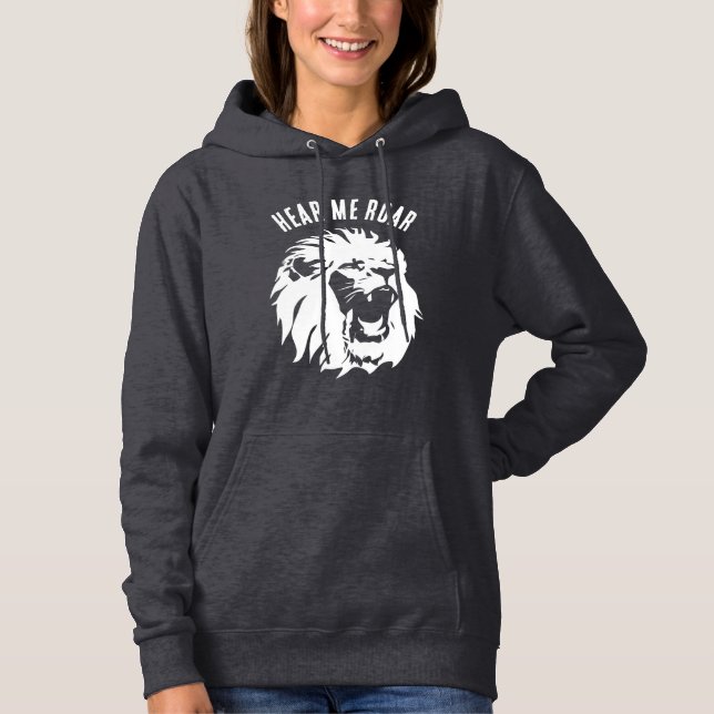 Camiseta Ouça-me Roar Lion Face (Frente)