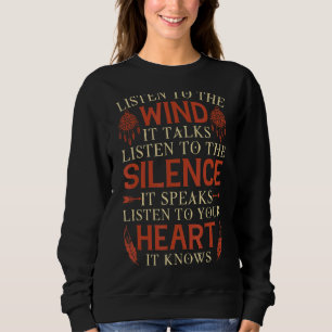 Camiseta Ouça O Vento Dia Nativo Americano De Apoio Gra