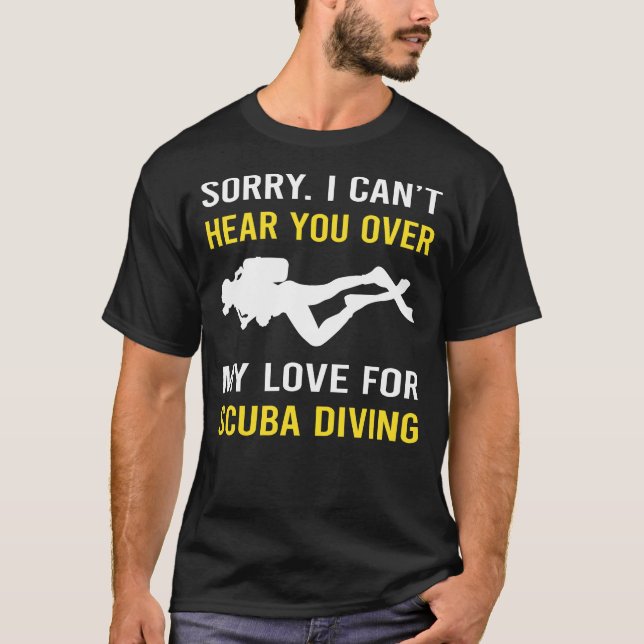 Camiseta Ouça Seu Mergulho Scuba Diver (Frente)