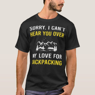 Camiseta Ouça Você Mochileiro Mochila