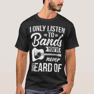 Camiseta Ouçam Bandas que nunca ouviram falar de música int