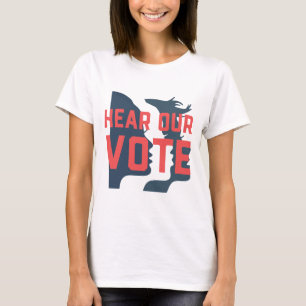 Camiseta Ouçam o nosso voto
