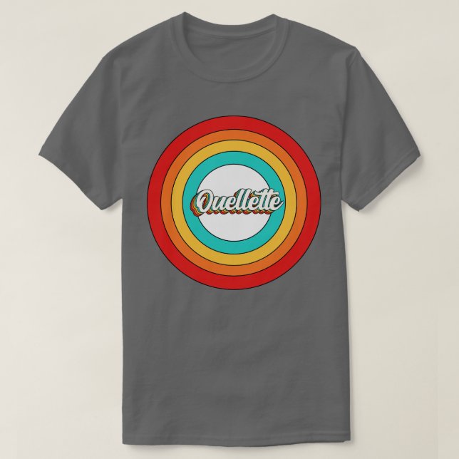 Camiseta Ouellette Name Shirt Vintage Ouellette Circle (Frente do Design)