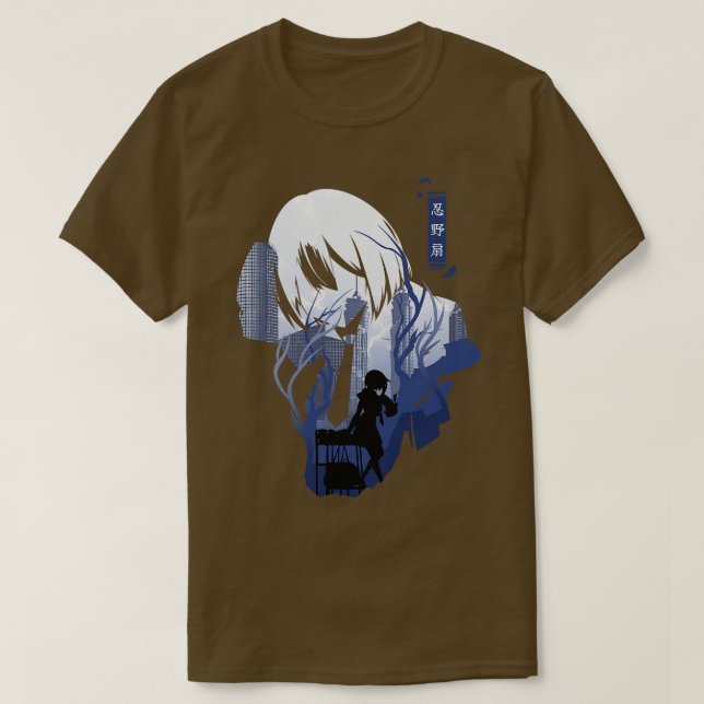 Camiseta Ougi Oshino Monogatari (Frente do Design)