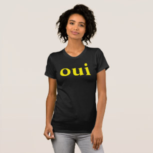 Camiseta Oui French Slogan tee