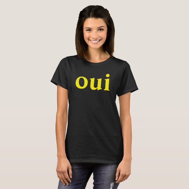 Camiseta Oui French Slogan tee (Frente Completa)