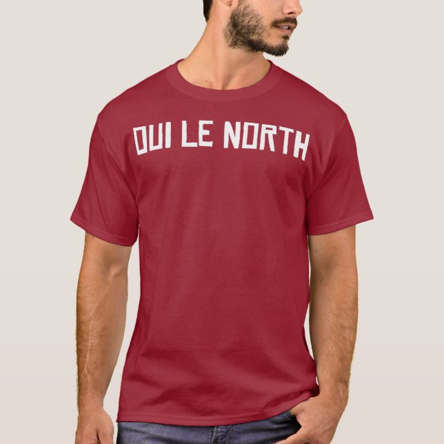 Camiseta OUI LE NORTH Small Tet French Canada (Frente)