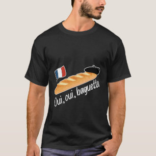 Camiseta Oui Oui Baguette - Comida Francesa Engraçada