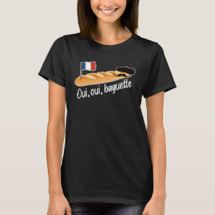 Camiseta Oui Oui Baguette Francês Pão Francês Francófilo