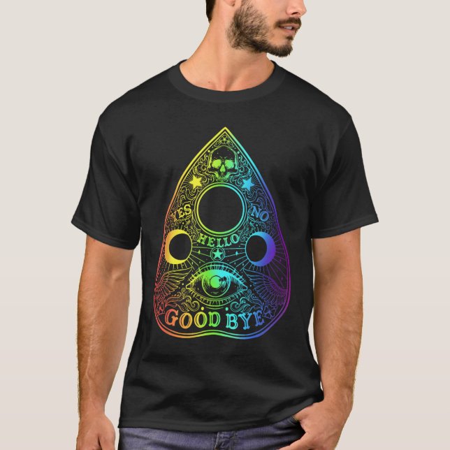 Camiseta Ouija Planchette Gothic Paranormal Halloween (Frente)