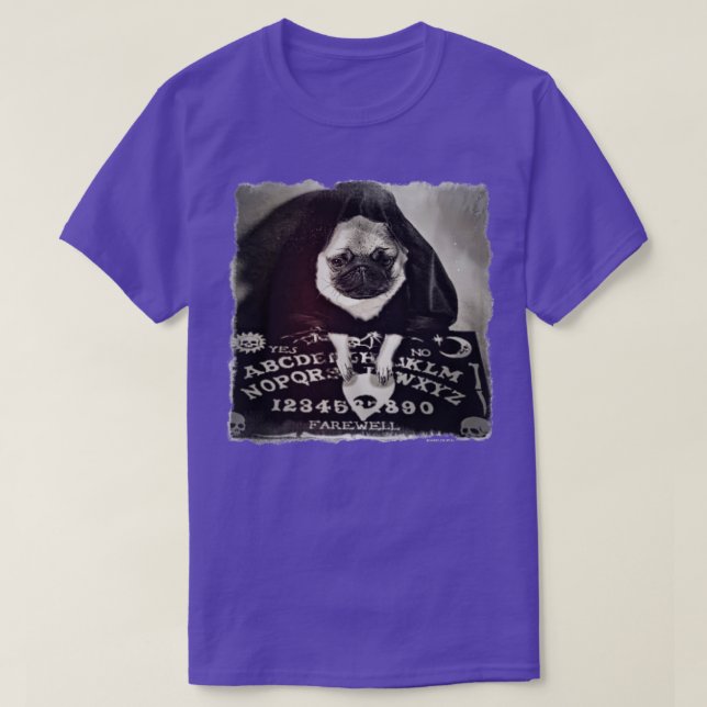 Camiseta Ouija Pug (Frente do Design)