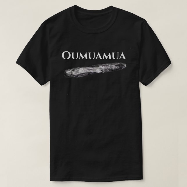 Camiseta Oumuamua (Frente do Design)