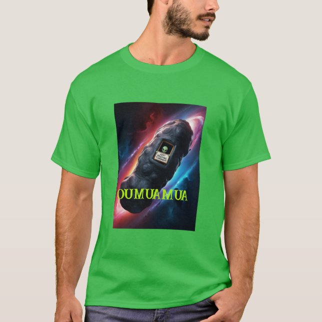 CAMISETA OUMUAMUA APENAS PASSANDO (Frente)