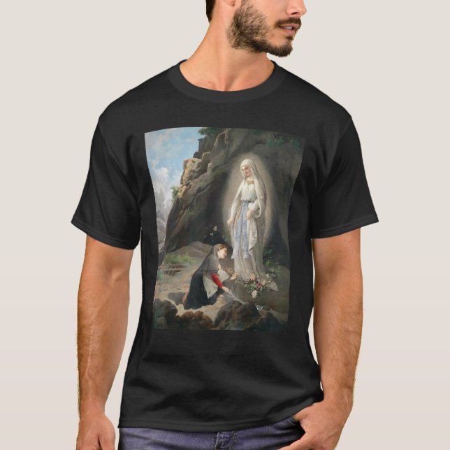 Camiseta Our Lady Of Lourdes St Bernadette Immaculate Mary  (Frente)