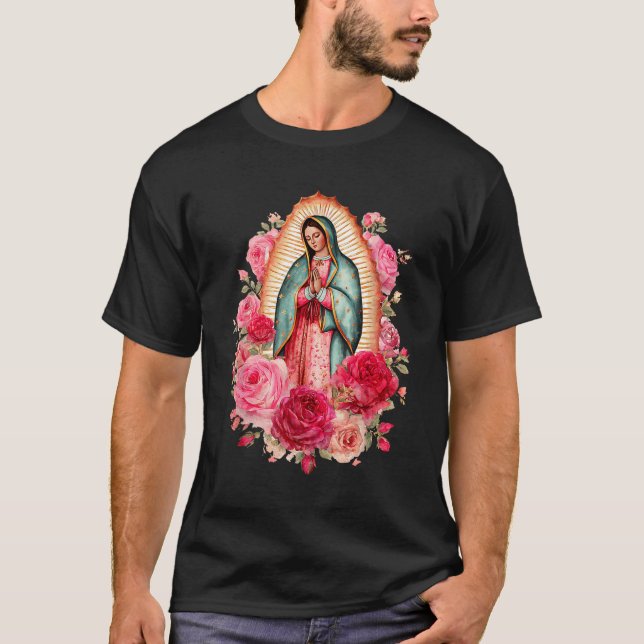 Camiseta Our Lady Virgen De Guadalupe Saint Virgin Mary Nk  (Frente)