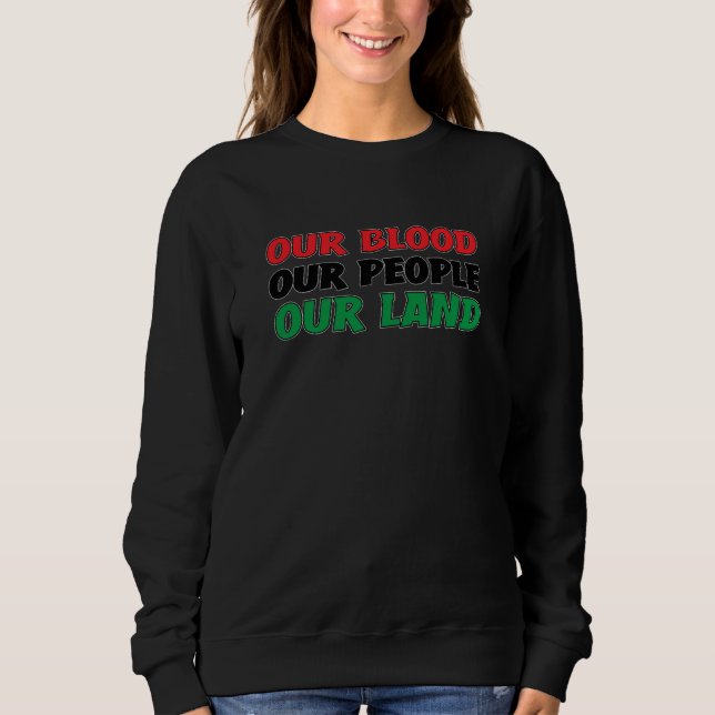 Camiseta Our People Our Land Black History Pan African Cult (Frente)