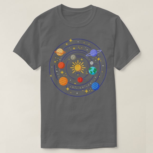 Camiseta Our Solar System Science Education - Cosmology Con (Frente do Design)