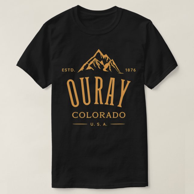 Camiseta Ouray Colorado Awesome Mountain Design Souvenir  (Frente do Design)