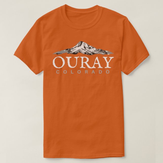 Camiseta Ouray Colorado Mountain (Frente do Design)