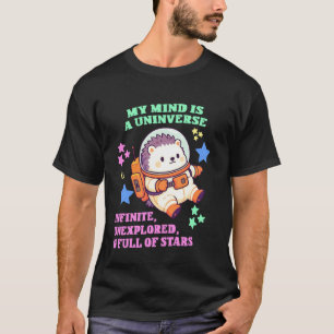 Camiseta ouriço astronauta orgulho do autismo - Ouriço Chib