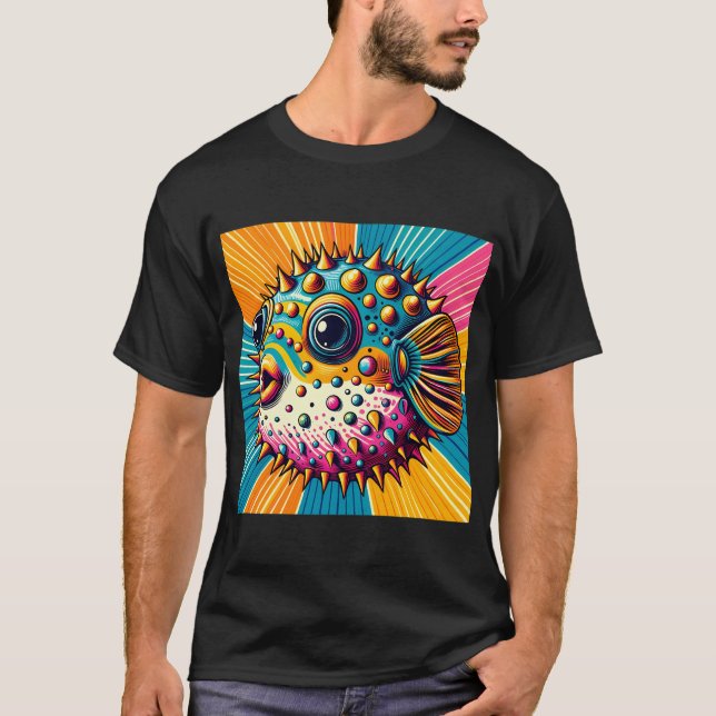 Camiseta ouriço colorido (Frente)