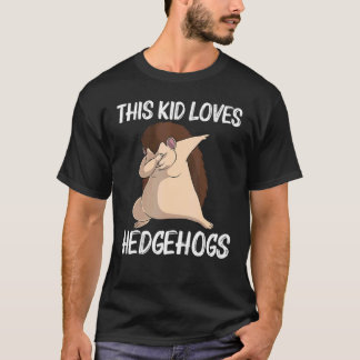 Camiseta ouriço-cool para crianças meninos espinhos de jard