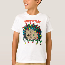 Camiseta ouriço de Natal