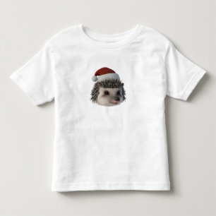 Camiseta Ouriço De Natal Ou Gambá Vestindo Fantasia De Papa