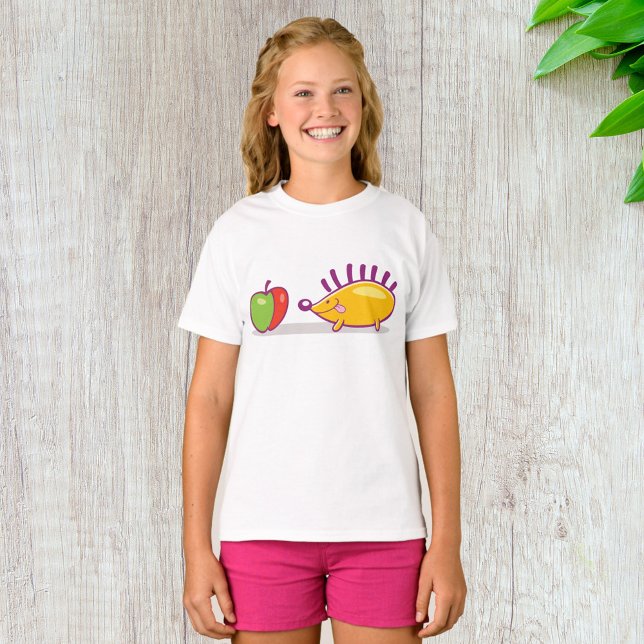 Camiseta Ouriço E Uma Maçã (Criador carregado)