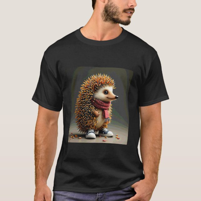 Camiseta ouriço Fantástico de Agulhas Afiadas (Frente)