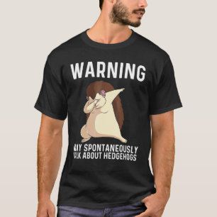Camiseta ouriço fixe para homens e mulheres espinhos espinh