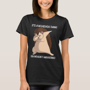 Camiseta ouriço fixe para homens e mulheres espinhos espinh