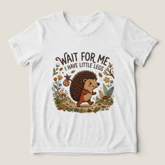 Camiseta ouriço fofo viajante com perninhas