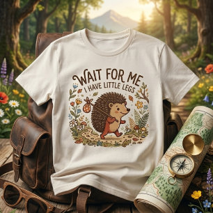 Camiseta ouriço fofo viajante com perninhas