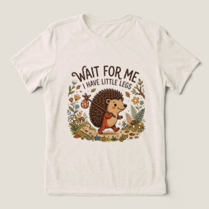 Camiseta ouriço fofo viajante com perninhas