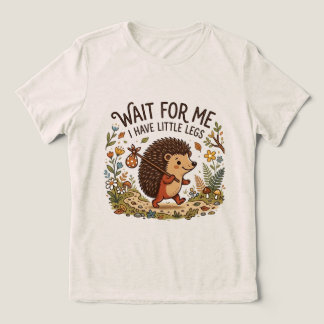 Camiseta ouriço fofo viajante com perninhas