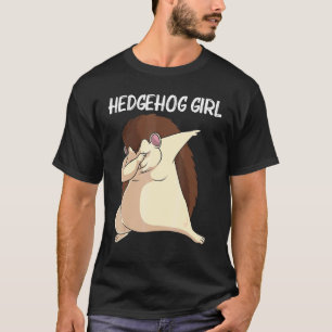 Camiseta ouriço giro para meninas crianças jardim espinhos