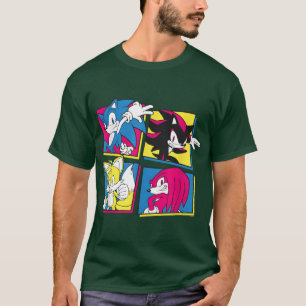 Camiseta Ourico Hedgehog Sonic Shadowails Knuckles