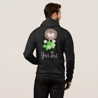 Camiseta ouriço jovem & flores de morango Personalizado