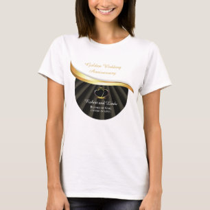 Camiseta Ouro 50º Aniversário Religioso de Casamento