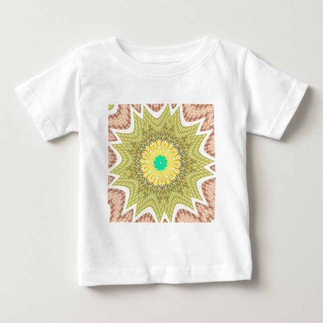 Camiseta Ouro Amarelo - Padrão tribal africano (Frente)