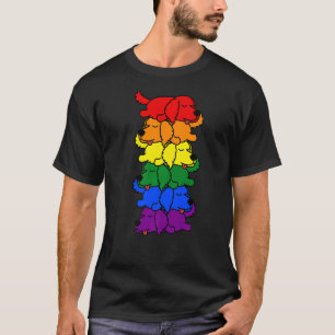 Camiseta Ouro Arco-Íris Cujo Retriever Orgulho gay Lgbt Pup