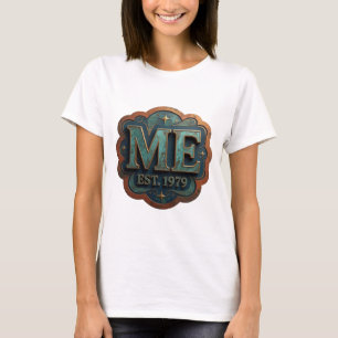 Camiseta Ouro Artístico ME EST 1979 Design Moderno