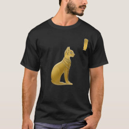 Camiseta Ouro Bastet - Deusa de Gato Egípcia
