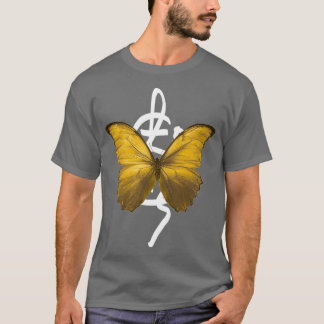 Camiseta Ouro borboleta pode ser transformado