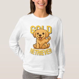 Camiseta Ouro Cachorro Gelado Retriever Unisex Man Clothes