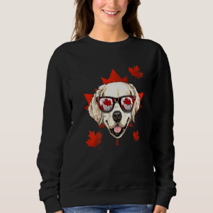 Camiseta Ouro Canadense Retriever Maple Leaf Patriotic Can