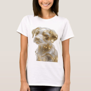 Camiseta Ouro Cativante CÃO DORADO Design Gráfico