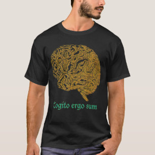 Camiseta Ouro Cérebro, acho que sou Filósofo De
